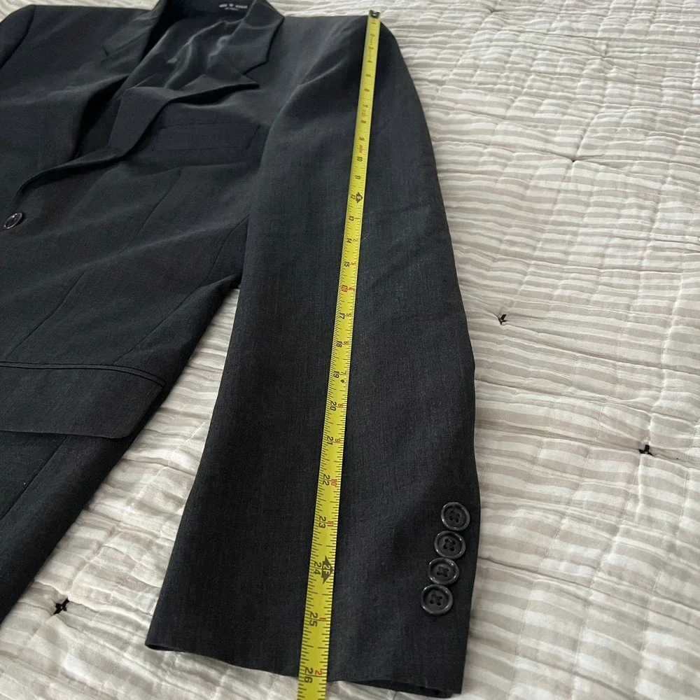 Gerald Austin Dark Gray Men's Suit 42L Jacket‎ Blazer 3 Button Smart Business